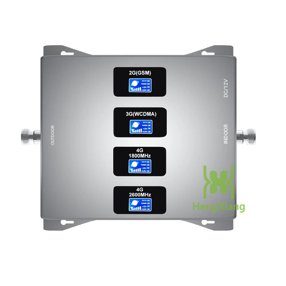 Factory 2G 3G 4G Booster Four band 850 900 1800 2100mhz Mobile Network booster internet networks internet networks